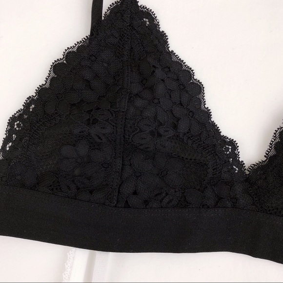 2 PACK Becca Lace Bralette Bra NEW Black & White - Picture 6 of 8